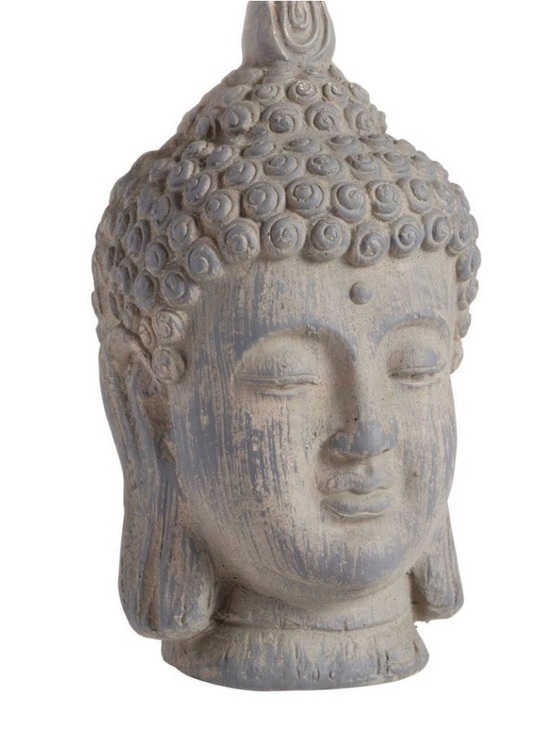 Cost Plus World Market Other - Cost Plus World Market Gray Ceramic Buddha Head Accent Statue